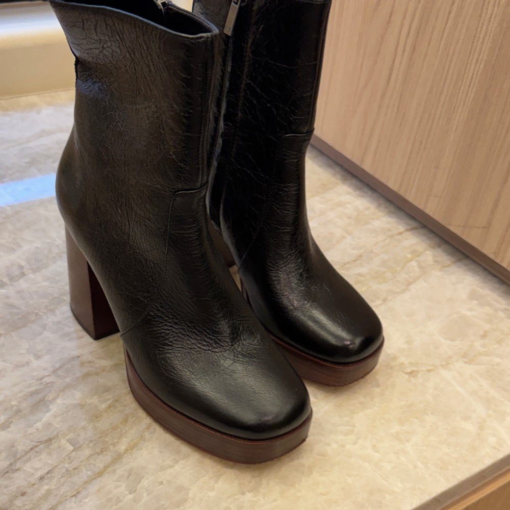 Marc Fisher Black Heeled Boots